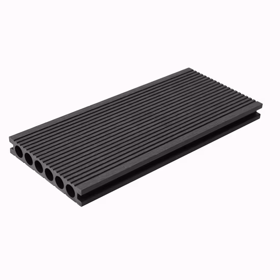 Pavimentazione per pavimenti in legno composito WPC impermeabile da 149 * 24 mm con foro quadrato