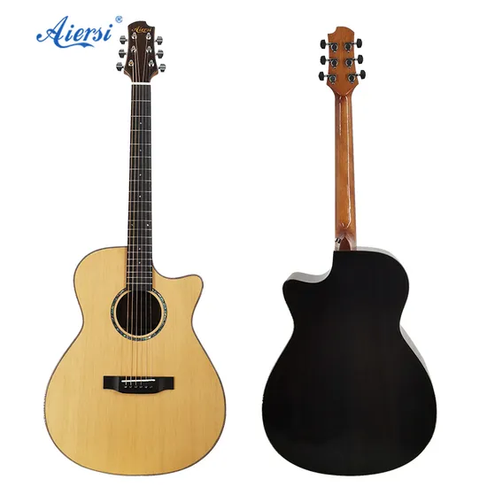 Aiersi Factory 40 pollici con top in abete massiccio a forma di cutway acustico